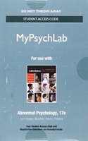 New Mypsych Lab Without Pearson Etext -- Standalone Access Card -- For Abnormal Psychology