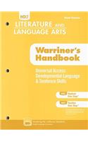 Holt Literature & Language Arts: Universal Access Developmental Language & Sentence Skills, First Course