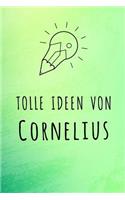 Tolle Ideen von Cornelius: Liniertes Notizbuch für deinen Vornamen