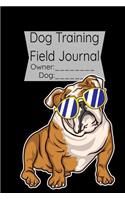 Dog Training Notebook: Boxer Dog Training Field Journal for dog owners, coworkers and students, sketches ideas and To-Do lists, Medium College-ruled notebook, 120 pages