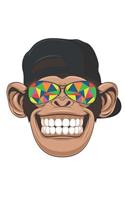 Monkey with sunclasses and Cap