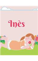 Inès Personalized Sketchbook Journal Notebook: A Sketchbook, Daily Diary, Composition Book Combo, Gift Idea for Someone Named Inès!!