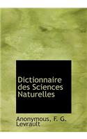 Dictionnaire Des Sciences Naturelles