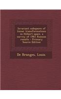 Invariant Subspaces of Linear Transformations in Hilbert Space, a Survey of 1961 Russian Results