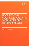 Notes to the Complete Poetical Works of Percy Bysshe Shelley