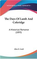 The Days Of Lamb And Coleridge