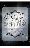 Al-Quran on Oneness of The Being