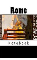 Rome: 150 page lined notebook