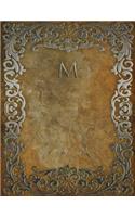 Monogram "m" Sketchbook: (13 Monogram Rustic 150 Sketch)