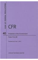 Code of Federal Regulations Title 40, Protection of Environment, Parts 72-80, 2014