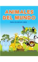 Animales del mundo para colorear Libro