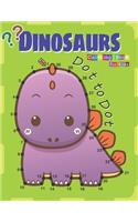 Dot to Dot Dinosaurs Coloring Book For Kids