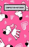 Puppy Unruled Composition Notebook: Puppy Blank Unruled Composition Notebook - 110 Pages - Pocket Size 6x9