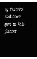 My Favorite Auctioneer Gave Me This Planner