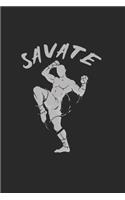 Savate Notebook: Diary Journal 6x9 inches with 120 Dot Grid Pages