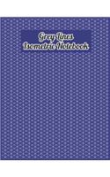 Mechanical Design Grey Lines Isometric Grid Graph Paper Notebook Journal