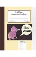 Graph Composition Notebook 5 Squares per inch 5x5 Quad Ruled 5 to 1 100 Sheets