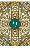 Monogram 9 Notebook: Blank Journal Diary Memoir Log Logue(35 Arabesque Two 150 Lined)