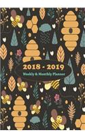 2018-2019 Weekly & Monthly Planner
