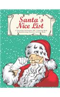 Santa's Nice List: A Christian Christmas ABC Coloring & Handwriting Practice Activity Book