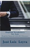 English Vocabulary for Law