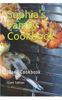 Sophia's Family Cookbook: Blank Cookbook