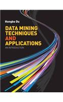 Data Mining Techniques and Applications