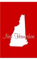 New Hampshire - Red Lined Notebook with Margins: 101 Pages, Medium Ruled, 6 x 9 Journal, Soft Cover