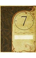 Monogram "7" Sketchbook