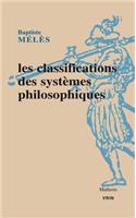 Les Classifications Des Systemes Philosophiques