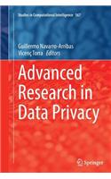 Advanced Research in Data Privacy