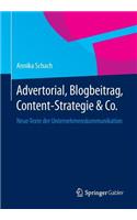 Advertorial, Blogbeitrag, Content-Strategie & Co.