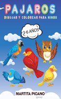 Pájaros Dibujar Y Colorear Para Niños 3-6 Años