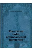 The correct order of fundamental harmonies