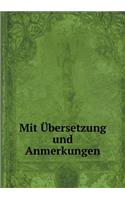 Mit Übersetzung Und Anmerkungen
