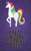 Space Unicorn Coloring Book