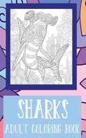 Sharks - Adult Coloring Book