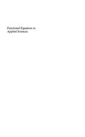 Functional Equations in Applied Sciences