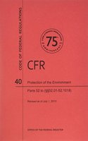 Code of Federal Regulations, Title 40, Protection of Environment, PT. 52 (Section 52.01 to 52.1018), Revised as of July 1, 2013