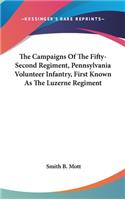 Campaigns Of The Fifty-Second Regiment, Pennsylvania Volunteer Infantry, First Known As The Luzerne Regiment