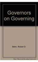 Governors on Governing