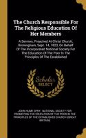 Church Responsible For The Religious Education Of Her Members