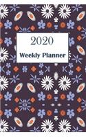 2020 Weekly Planner: Medium Sized Combined Week per Page Diary, Month at a Glance, plus Journal or Notebook Pages. Jan 2020-Dec 2020