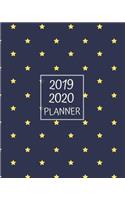 2019-2020 Planner: 18-Month Weekly and Monthly Planner/Calendar for Business Personal School July 2019-Dec 2020 Navy with Gold Stars