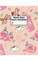 Blank Sheet Music Notebook