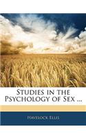 Studies in the Psychology of Sex ...