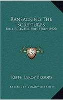 Ransacking the Scriptures: Bible Rules for Bible Study (1920)