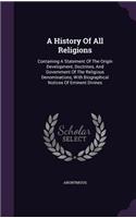 A History Of All Religions
