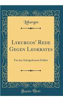 Lykurgos' Rede Gegen Leokrates