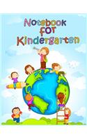 Notebook For Kindergarten: Journal Notebook Lined Pages